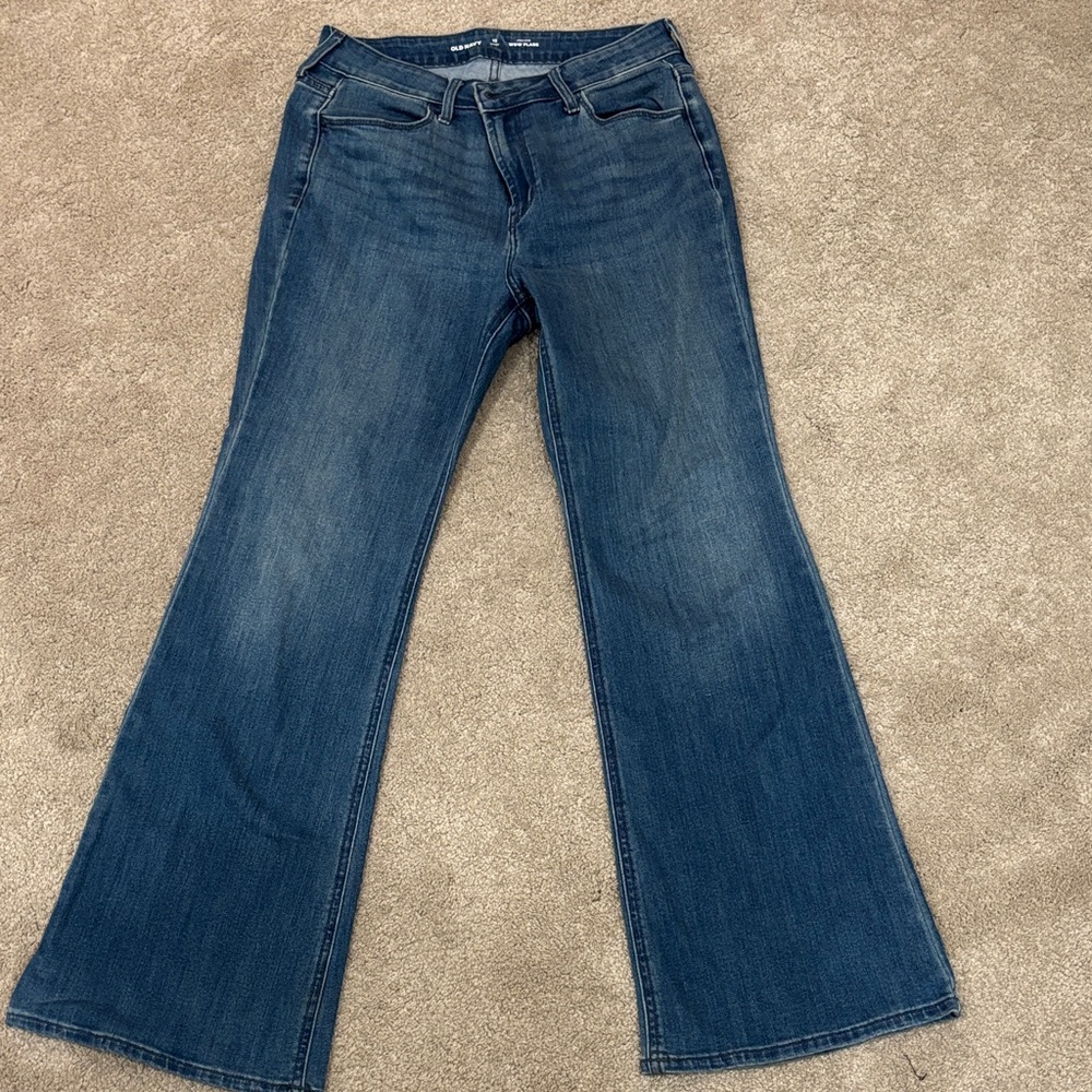 Old Navy Dark Blue Flare Jeans